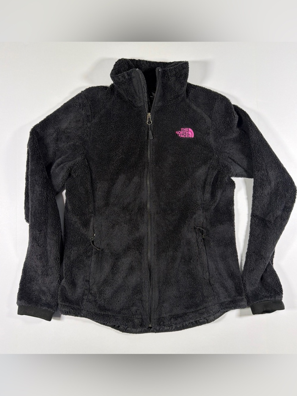 The North Face Women’s Osito Black Pink Fleece Jacket Small